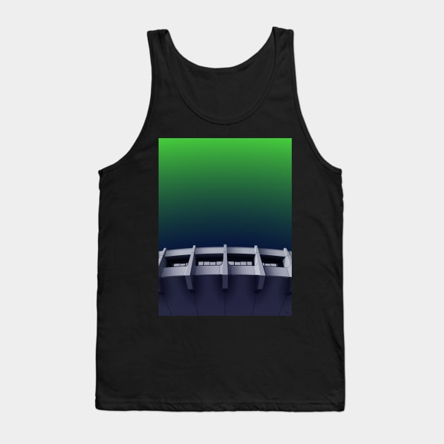 I want to believe - brutalism and UFOs Tank Top by AtelierNab